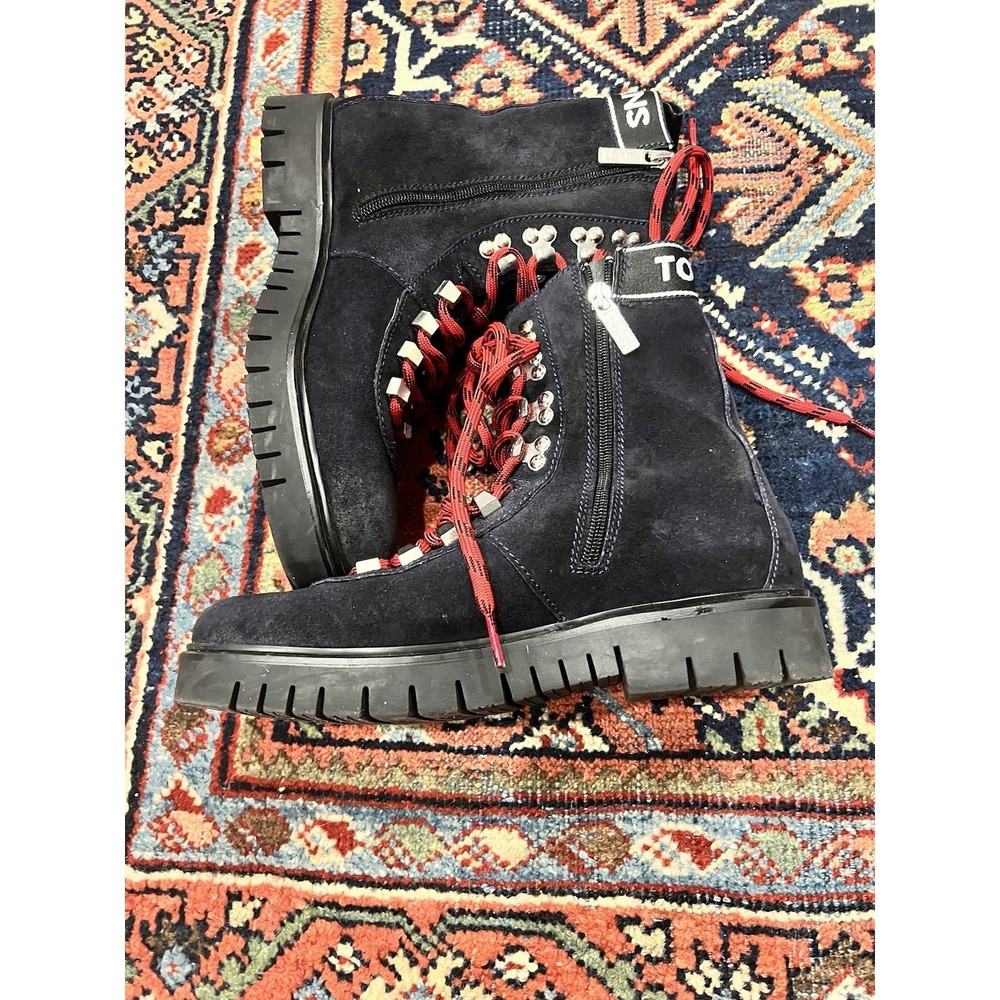 Tommy Hilfiger Women's Black Tommy Jeans Yvonne Lace-Up Ankle Boots Size 8.5 - Picture 4 of 9